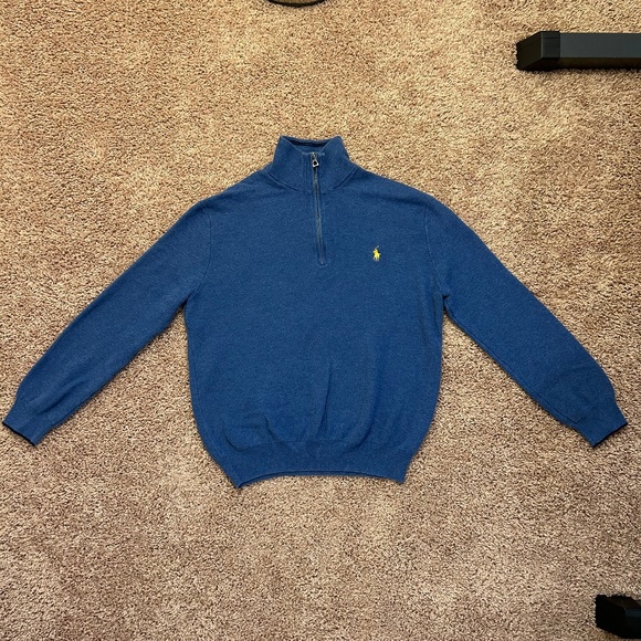 Polo Ralph Lauren Other - Polo Ralp Lauren Mesh-Knit Quarter-Zip Sweater